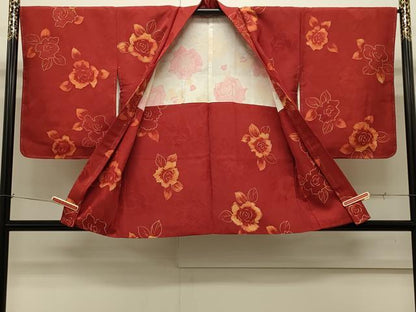 平和屋着物∞羽織　地紋起こし　舞花文　正絹　逸品　未使用　CABI6240in
