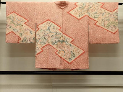 平和屋着物∞羽織　総絞り　松皮取り吉祥文　正絹　逸品　CABI6244in