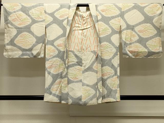 平和屋着物∞羽織　絞り　石畳文　正絹　逸品　未使用　CABI6247in