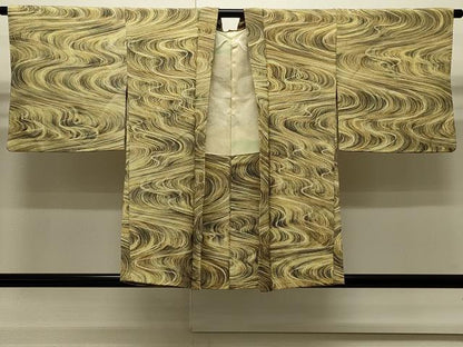 平和屋着物∞羽織　流水文　正絹　逸品　CABI6251in