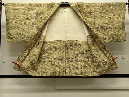 平和屋着物∞羽織　流水文　正絹　逸品　CABI6251in