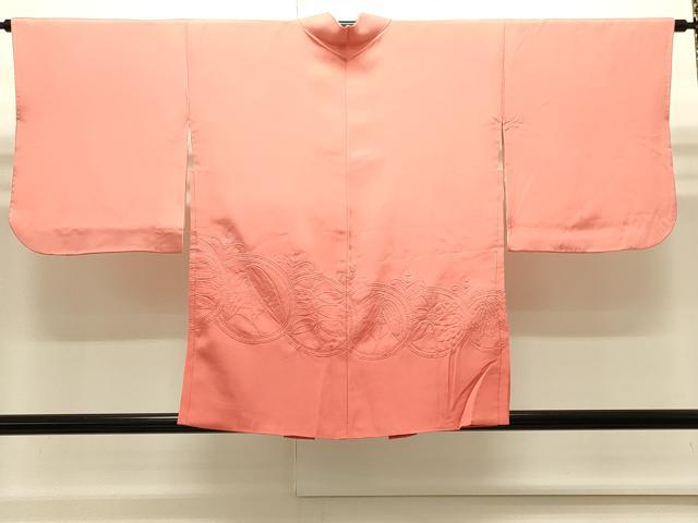 平和屋着物∞中国三大刺繍　相良刺繍　総刺繍　羽織　草花丸文　暈し染め　正絹　逸品　CABI6255in