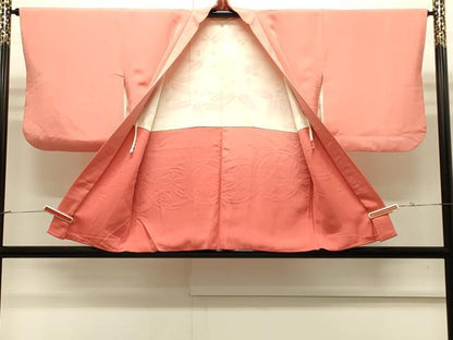 平和屋着物∞中国三大刺繍　相良刺繍　総刺繍　羽織　草花丸文　暈し染め　正絹　逸品　CABI6255in