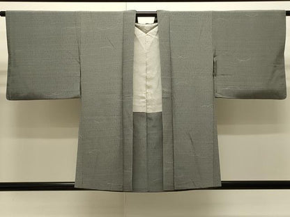 平和屋着物∞羽織　芝草文　正絹　逸品　CABI6260in