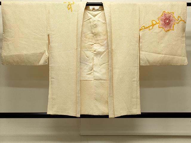 平和屋着物∞羽織　総絞り　枝花文　正絹　逸品　CABI6261in