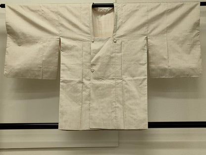平和屋着物∞本場大島紬　白大島　道行コート　一元絣　正絹　逸品　CABI6264in