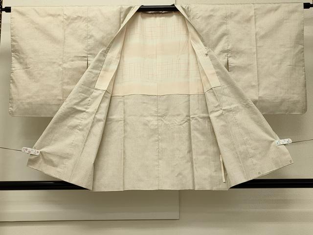 平和屋着物∞本場大島紬　白大島　道行コート　一元絣　正絹　逸品　CABI6264in