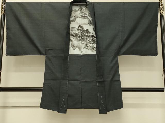 平和屋着物∞男性　男柄の最高峰　西郷柄　西郷絣　本場大島紬　長羽織　80亀甲　総詰め　正絹　逸品　未使用　CABI6265in