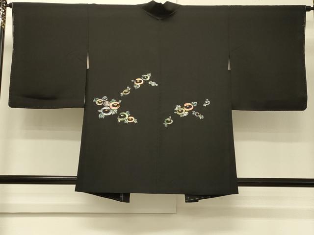 平和屋着物∞羽織　総刺繍　草花文　金糸　正絹　逸品　未使用　CABI6270in