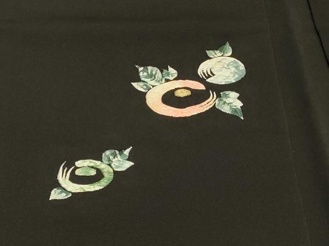 平和屋着物∞羽織　総刺繍　草花文　金糸　正絹　逸品　未使用　CABI6270in