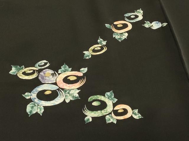 平和屋着物∞羽織　総刺繍　草花文　金糸　正絹　逸品　未使用　CABI6270in