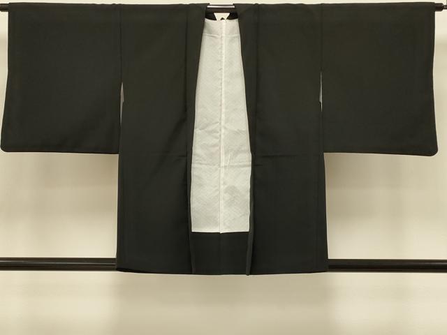 平和屋着物＃羽織　総刺繍　風景文　黒地　洗える着物　CABI6271in