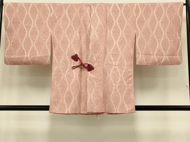 平和屋着物＃道中着　絞り　立涌花文　正絹　逸品　CABI6277in