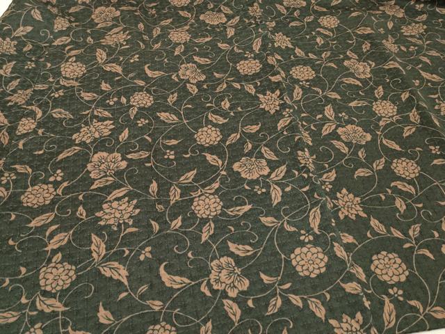 平和屋着物＃道中着　花唐草文　正絹　逸品　CABI6281in