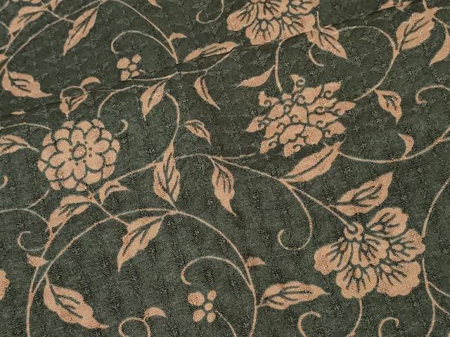 平和屋着物＃道中着　花唐草文　正絹　逸品　CABI6281in