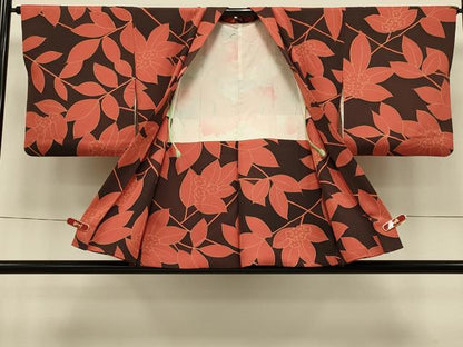 平和屋着物＃羽織　草花文　正絹　逸品　CABI6282in