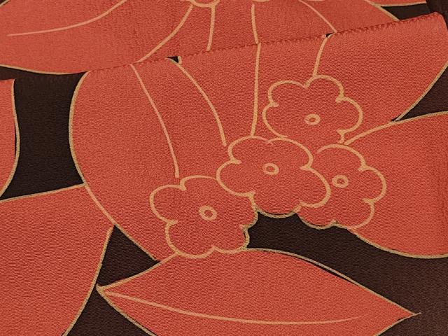 平和屋着物＃羽織　草花文　正絹　逸品　CABI6282in