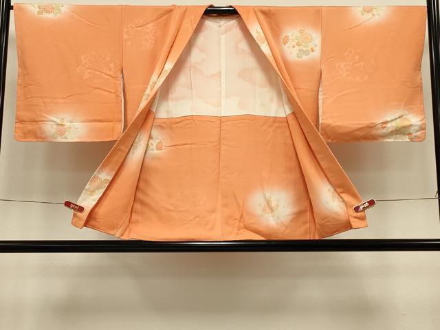 平和屋着物＃羽織　地紋起こし　草花文　ほたる暈し　正絹　逸品　未使用　CABI6285in