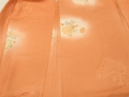 平和屋着物＃羽織　地紋起こし　草花文　ほたる暈し　正絹　逸品　未使用　CABI6285in