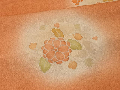 平和屋着物＃羽織　地紋起こし　草花文　ほたる暈し　正絹　逸品　未使用　CABI6285in