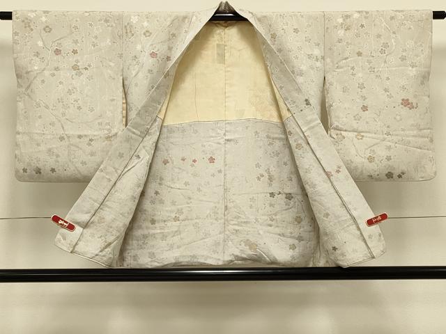 平和屋着物＃羽織　寿光織　枝梅文　金銀糸　正絹　逸品　CABI6298in