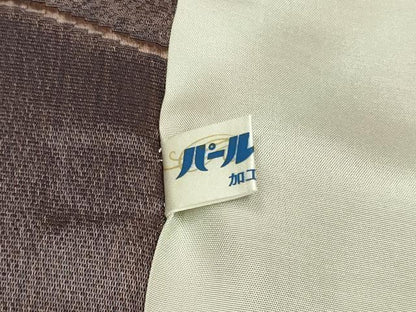平和屋着物＃道行コート　鎌田紫峰　瓦文　暈し染め　反端付き　ロング丈　正絹　逸品　未使用　CABI6300in
