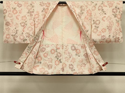 平和屋着物＃羽織　総絞り　草花文　正絹　逸品　CABI6304in