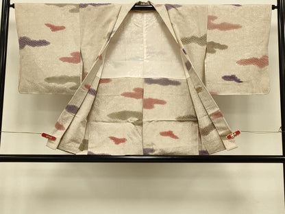 平和屋着物＃羽織　地紋起こし　霞文　正絹　逸品　未使用　CABI6311in