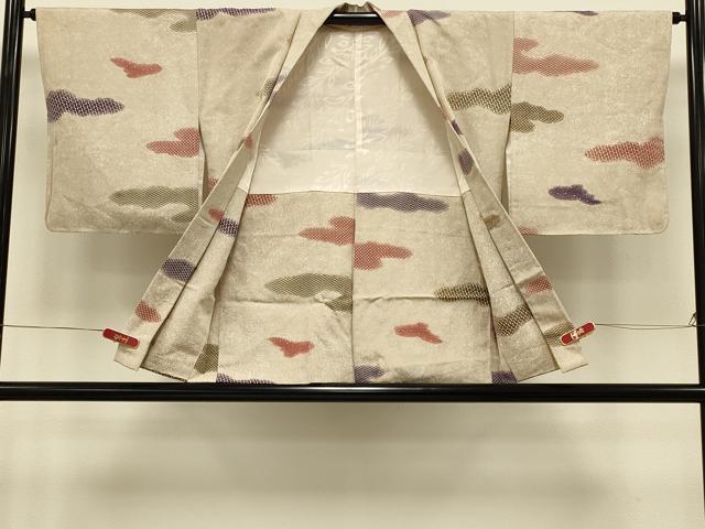 平和屋着物＃羽織　地紋起こし　霞文　正絹　逸品　未使用　CABI6311in