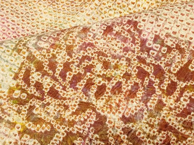 平和屋着物＃羽織　総絞り　乱菊　正絹　逸品　CABI6320in