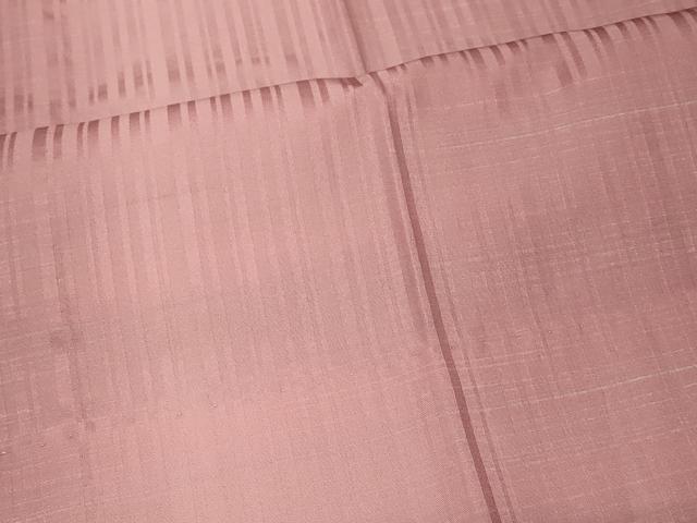 平和屋着物＃道行コート　雨コート　単衣　格子　ロング丈　正絹　逸品　CABI6323in