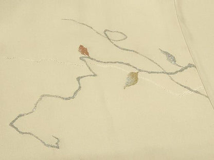 平和屋着物＃羽織　寿光織　枝葉文　金銀糸　正絹　逸品　CABI6326in