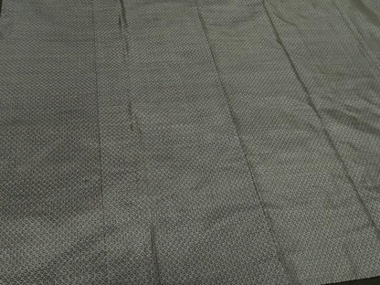 平和屋着物＃本場大島紬　道行コート　菱文　証紙付き　ロング丈　正絹　逸品　未使用　CABI6327in