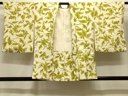 平和屋着物＃羽織　枝葉文　正絹　逸品　CABI6333in