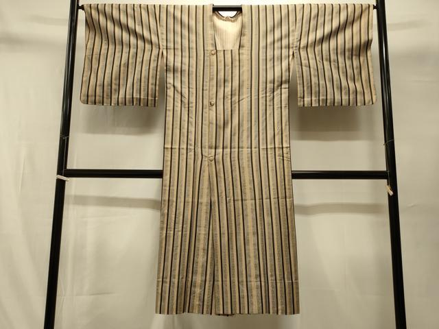 平和屋着物＃道行コート　吉祥間道　ロング丈　正絹　逸品　CABI6343in