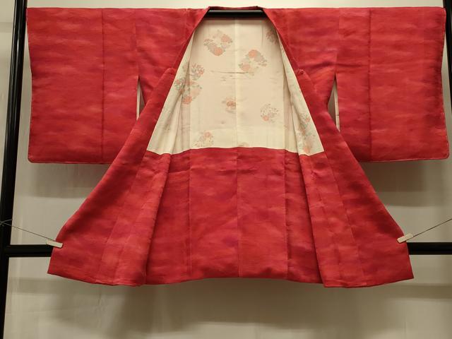 平和屋着物＃道行コート　霞地紋　暈し染め　正絹　逸品　未使用　CABI6347in