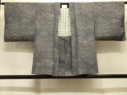 平和屋着物＃羽織　ろうけつ染め　風景草花文　正絹　逸品　CABI6360in