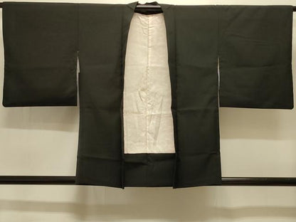 平和屋着物＃羽織　総刺繍　乱菊　黒地　金糸　洗える着物　CABI6364in