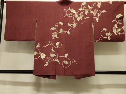平和屋着物＃羽織　葡萄蔦の葉文　金彩　正絹　逸品　CABI6365in