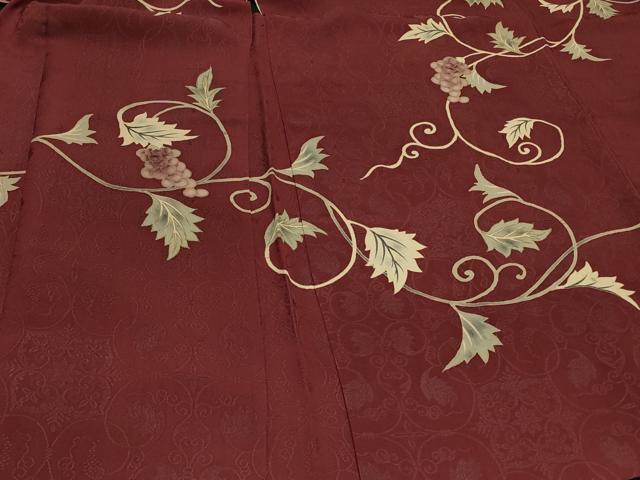 平和屋着物＃羽織　葡萄蔦の葉文　金彩　正絹　逸品　CABI6365in