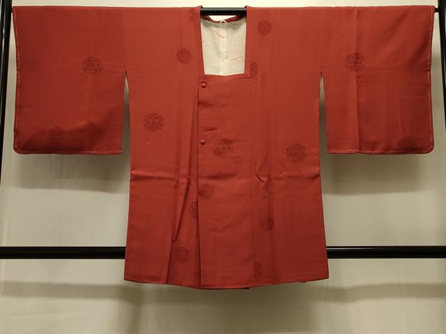 平和屋着物＃道行コート　亀甲花文　反端付き　正絹　逸品　未使用　CABI6369in