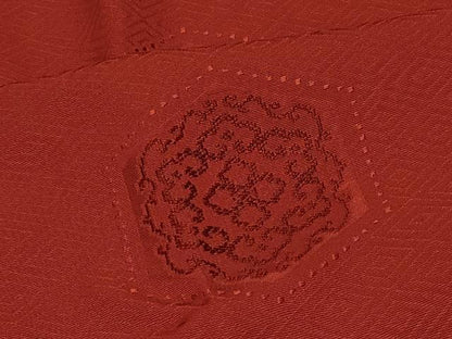 平和屋着物＃道行コート　亀甲花文　反端付き　正絹　逸品　未使用　CABI6369in