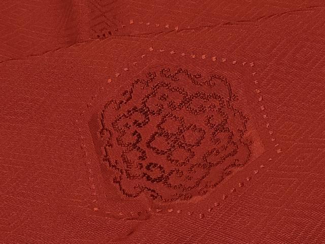 平和屋着物＃道行コート　亀甲花文　反端付き　正絹　逸品　未使用　CABI6369in