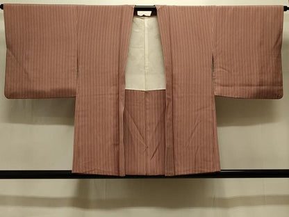 平和屋着物＃羽織　縞　正絹　逸品　CABI6388in