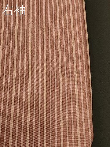 平和屋着物＃羽織　縞　正絹　逸品　CABI6388in