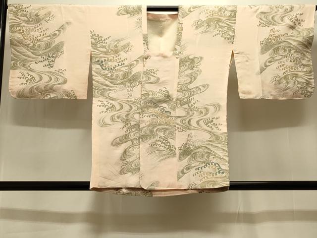 平和屋着物＃道行コート　寿光織　立波文　金銀糸　正絹　逸品　CABI6392in