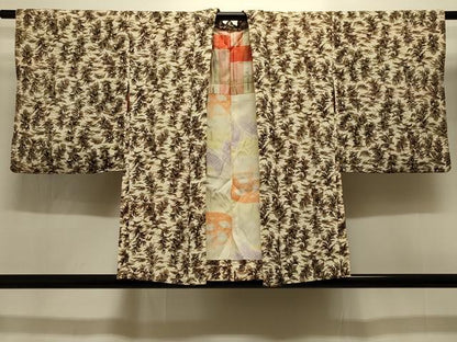 平和屋着物＃羽織　草花文　金彩　正絹　逸品　CABI6394in