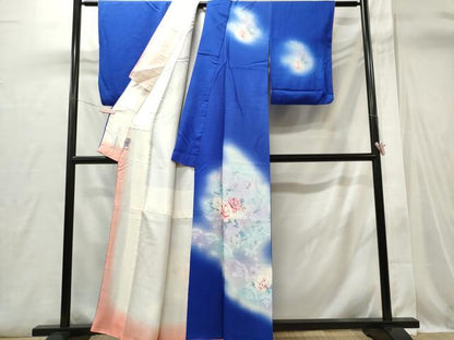 平和屋着物■訪問着　花籠文　暈し染め　正絹　逸品　CABI6408ou