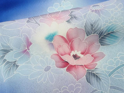 平和屋着物■訪問着　花籠文　暈し染め　正絹　逸品　CABI6408ou