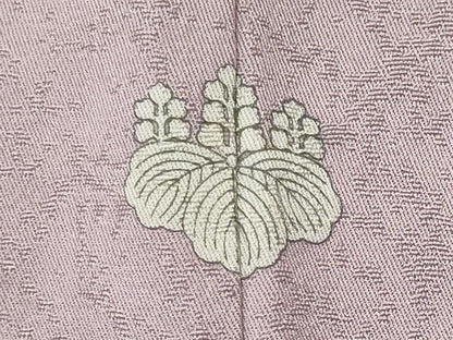 平和屋着物■上質な色無地　霞地紋　鴇鼠色　正絹　逸品　CABI6425ou